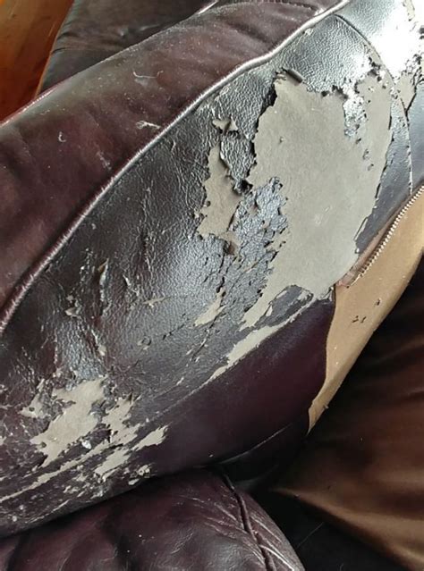 repair peeling faux leather sofa